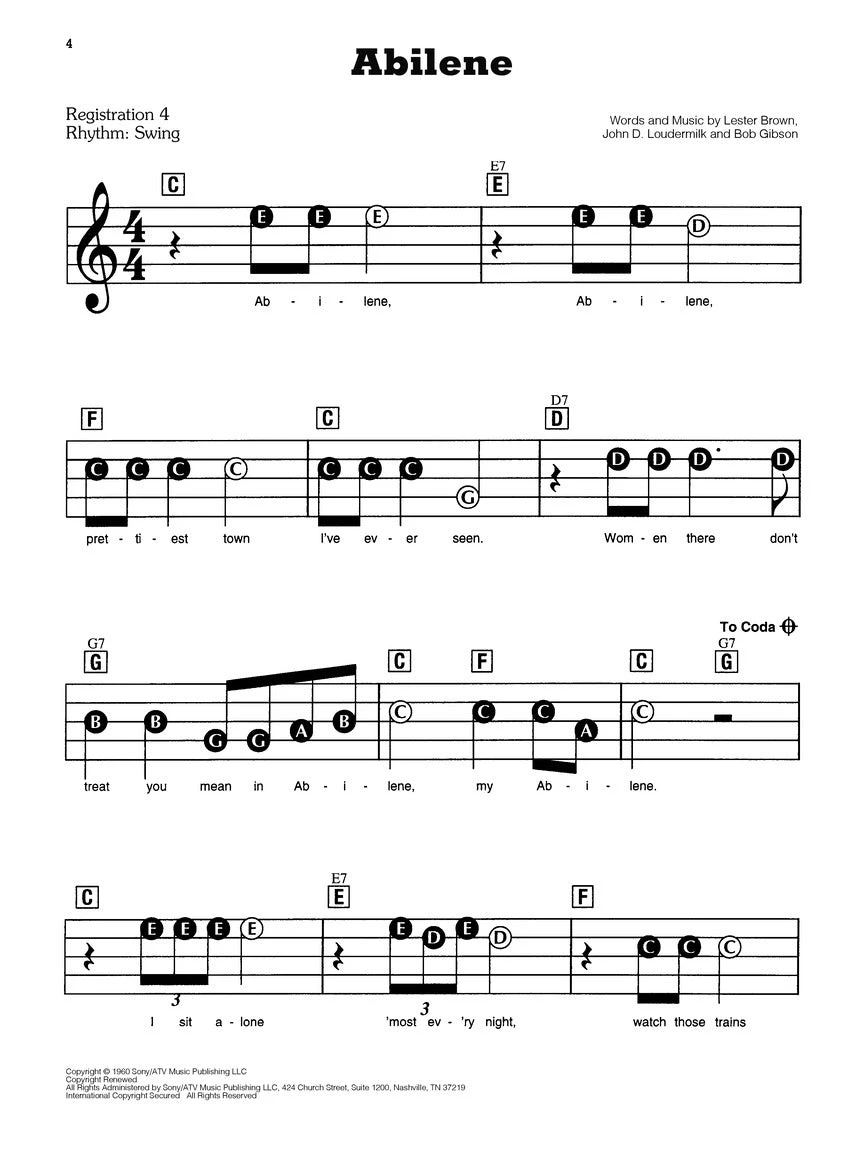 Crescendo Music EZ Play Country Connection Songs Piano Manuscript 4 Crescendo Music EZ Play Country Connection Songs Piano Manuscript