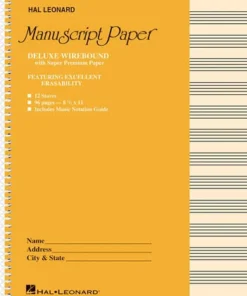 Hal Leonard Deluxe Wirebound Premium Manuscript Paper