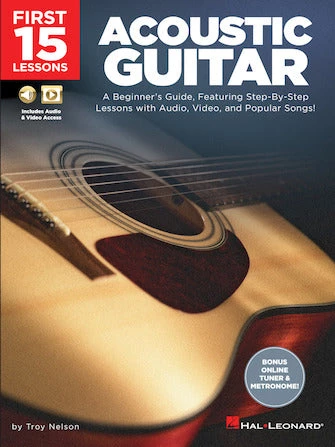 Crescendo Music FIRST 15 LESSONS ACOUSTIC GUITAR BK/OLM 3 Crescendo Music FIRST 15 LESSONS ACOUSTIC GUITAR BK/OLM
