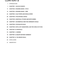 Crescendo Music Ukulele Theory Workbook Manuscript