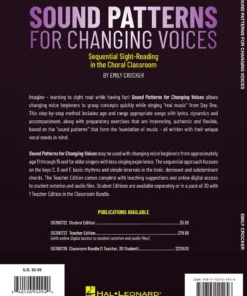 Hal Leonard Sound Patterns For Changing Voices - Student Edition Manuscript