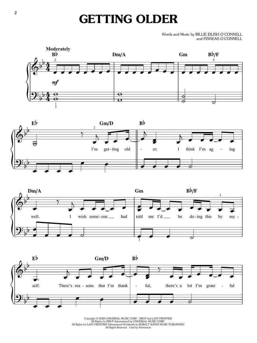 Crescendo Music Manuscript Billie Eilish - Happier Than Ever Easy Piano 6 Crescendo Music Manuscript Billie Eilish - Happier Than Ever Easy Piano