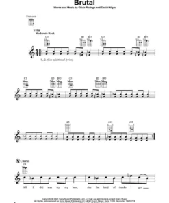 Hal Leonard Manuscript Olivia Rodrigo - Sour (Ukulele)