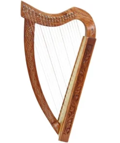 Crescendo Music Western Australia Leaning Pixie Harp 19 String Carved Rosewood With Bag