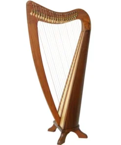 Crescendo Music Western Australia Folk Harp 22 String Plain Sides Round Back With Bag Folk & Native