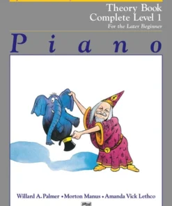 Alfred's Basic Piano Library Theory Book Complete For The Later Beginner Manuscript
