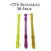 Crescendo Music School Descant /Soprano Recorders In Translucent Colours 20 Pack