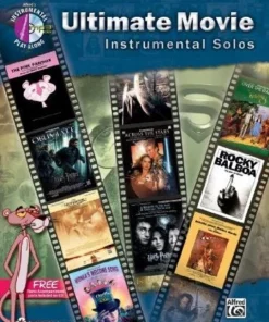 Alfred Ultimate Movie Instrumental Solos For Clarinet With CD Manuscript