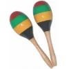 Crescendo Music Percussion Wooden Maracas With Coloured Stripes 1 Crescendo Music Percussion Wooden Maracas With Coloured Stripes