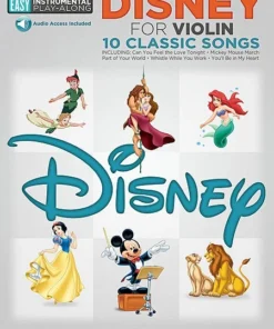 Hal Leonard Disney Violin Easy Instrumental Play Along