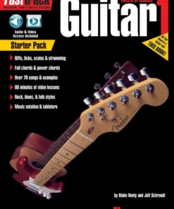 Hal Leonard Manuscript FastTrack Guitar Starter Pack Method Book 1 With Audio & Video Online