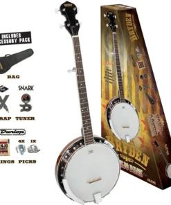 Crescendo Music Folk & Native Bryden 5 String Banjo Pack