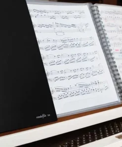Crescendo Music Manuscript Rondofile 20P - A4 Music Folder Black