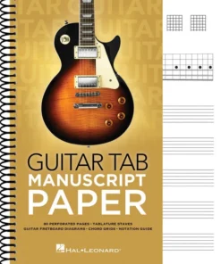 Crescendo Music Guitar Tab Manuscript Paper