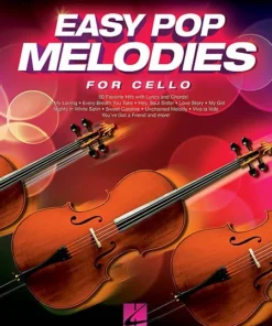 Hal Leonard Manuscript Easy Pop Melodies For Cello