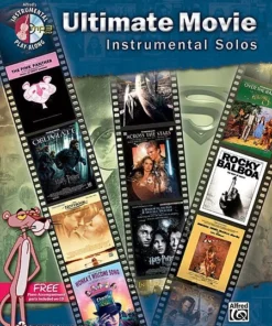 Alfred Ultimate Movie Instrumental Solos For Violin With CD Manuscript