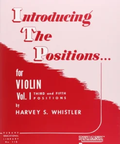 Crescendo Music Introducing The Positions For Violin Vol 1 Whistler