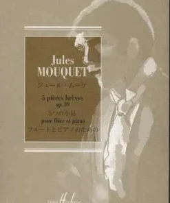 Crescendo Music Cinq Pieces Breves Op 39 Flute Mouquet Manuscript