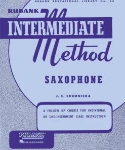 Crescendo Music Manuscript Rubank Intermediate Method - Saxophone