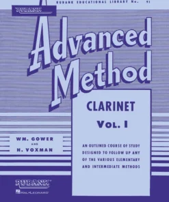 Crescendo Music Rubank Advanced Method - Clarinet Vol. 1 Manuscript