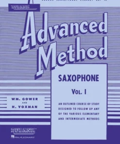 Crescendo Music Rubank Advanced Method - Saxophone Vol. 1 Manuscript