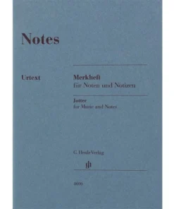 Crescendo Music Henle Manuscript Notebook A6