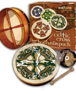 Crescendo Music Waltons 12" Bodhran (Irish Drum) Pack Percussion