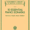 Hal Leonard 10 Essential Piano Sonatas Schirmer Edition Manuscript
