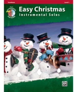 Crescendo Music Easy Christmas Instrumental Solos Trombone Bk/CD Manuscript
