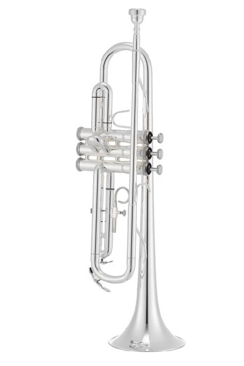 Crescendo Music Jupiter 500S B♭ Silver Plated Trumpet Brass 3 Crescendo Music Jupiter 500S B♭ Silver Plated Trumpet Brass