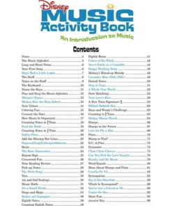 Hal Leonard Disney Music Activity Book Piano Manuscript