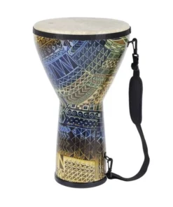 Crescendo Music Percussion REMO 10 Inch Djembe W/ Rainbow Finish