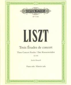Hal Leonard Manuscript Three Concert Etudes S 144