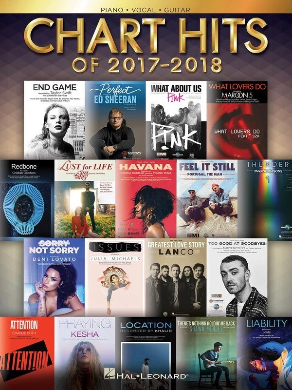 Crescendo Music Manuscript Chart Hits Of 2017-2018 PVG 3 Crescendo Music Manuscript Chart Hits Of 2017-2018 PVG