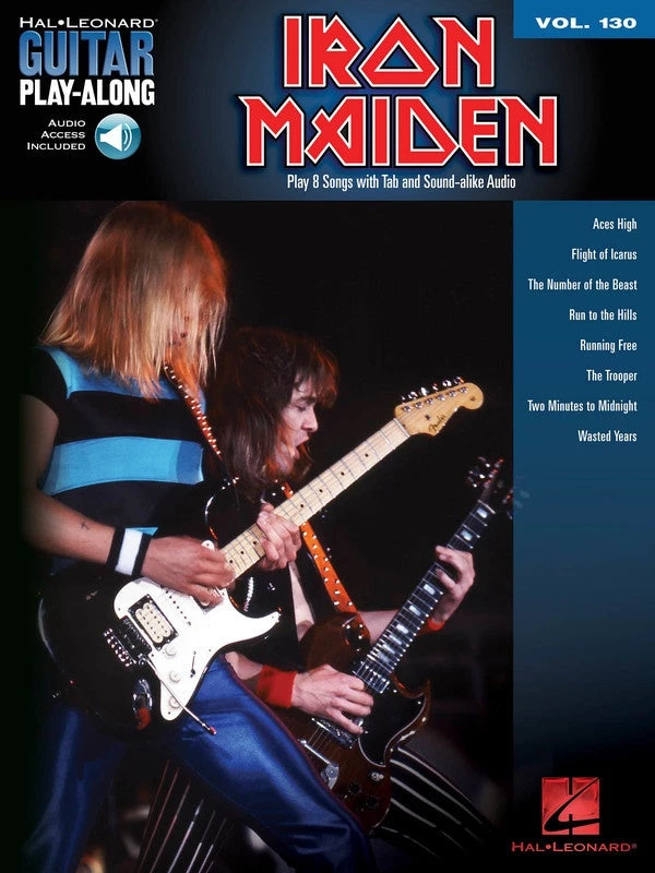 Hal Leonard Iron Maiden Guitar Play-Along BK/OLA Vol 130 Manuscript 3 Hal Leonard Iron Maiden Guitar Play-Along BK/OLA Vol 130 Manuscript
