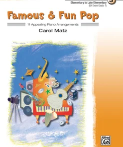 Crescendo Music Manuscript Famous And Fun Pop Book By Carol Matz