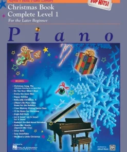 Crescendo Music Manuscript Alfred's Basic Piano Library Top Hits! Christmas Complete Book 1