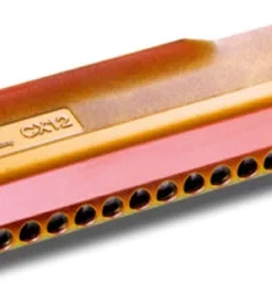 Folk & Native Hohner CX12 Jazz Chromatic Harmonica Red To Gold Finish In The Key Of C