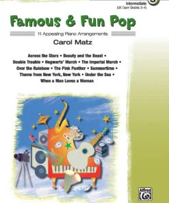 Crescendo Music Manuscript Famous And Fun Pop Book By Carol Matz