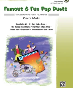 Crescendo Music Manuscript Famous And Fun Pop Duets For One Piano By Carol Matz