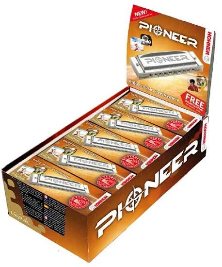 Folk & Native Hohner Pioneer Harps Counter Display Box Of 10 In The Key Of C 3 Folk & Native Hohner Pioneer Harps Counter Display Box Of 10 In The Key Of C