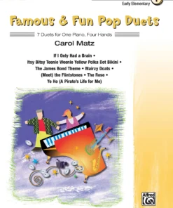 Crescendo Music Manuscript Famous And Fun Pop Duets For One Piano By Carol Matz