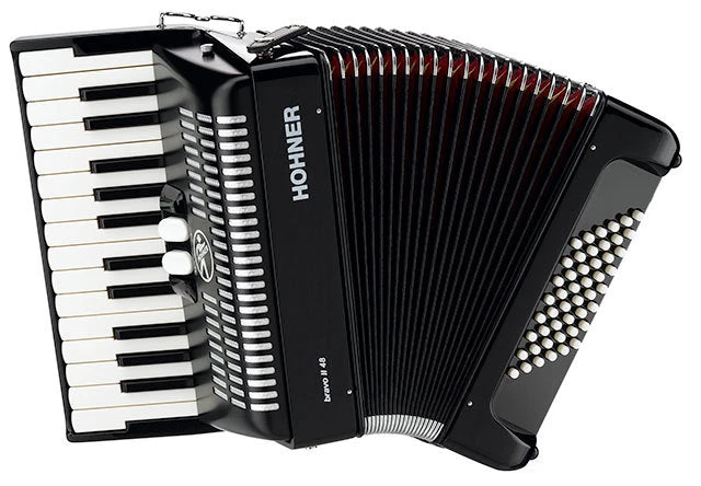Hohner Bravo II 48 Bass Chromatic Accordion Folk & Native 3 Hohner Bravo II 48 Bass Chromatic Accordion Folk & Native