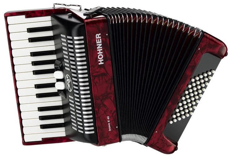 Hohner Bravo II 48 Bass Chromatic Accordion Folk & Native 4 Hohner Bravo II 48 Bass Chromatic Accordion Folk & Native