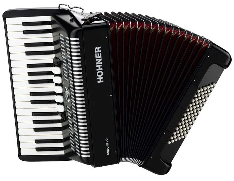 Hohner Bravo III 72 Bass Chromatic Accordion 4 Hohner Bravo III 72 Bass Chromatic Accordion