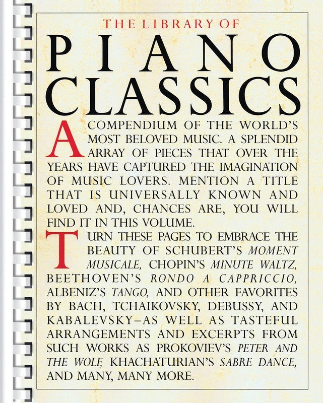 Crescendo Music Manuscript The Library Of Piano Classics - Piano Solo 3 Crescendo Music Manuscript The Library Of Piano Classics - Piano Solo