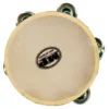Crescendo Music Percussion 06 Inch Tambourine With 5 Pairs Of Jingles. Wood Rim With Calf Skin, Non-tunable 2 Crescendo Music Percussion 06 Inch Tambourine With 5 Pairs Of Jingles. Wood Rim With Calf Skin, Non-tunable