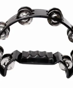 Crescendo Music Half Moon Tambourine With 16 Pairs Of Jingles (3 Colours) Percussion