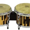 Crescendo Music Percussion A Tempo 7 & 8-1/2" Jaspe Dos Tonos Series Bongos