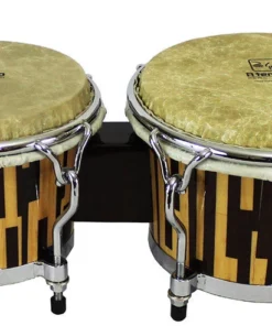 Crescendo Music Percussion A Tempo 7 & 8-1/2" Jaspe Dos Tonos Series Bongos